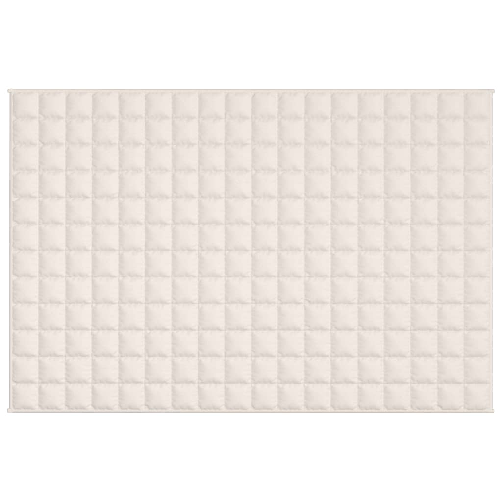 Coperta Ponderata Crema Chiaro 122x183 cm 9 kg Tessuto - homemem39