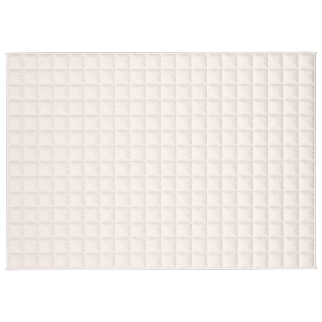 Coperta Ponderata Crema Chiaro 135x200 cm 10 kg Tessuto - homemem39