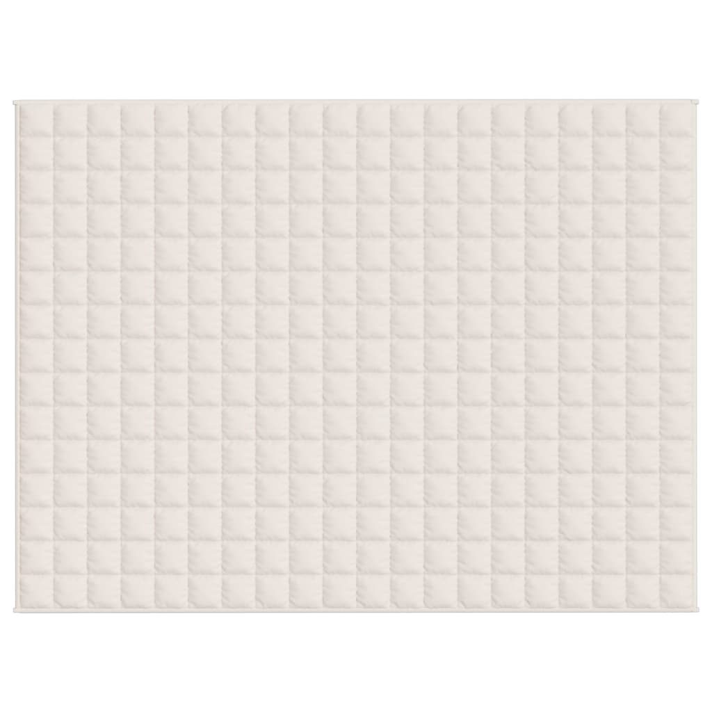 Coperta Ponderata Crema Chiaro 152x203 cm 7 kg Tessuto - homemem39