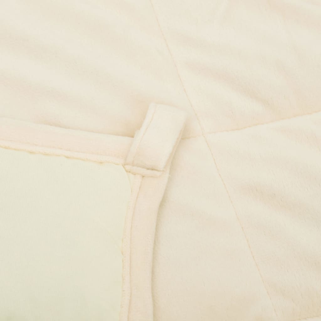 Coperta Ponderata Crema Chiaro 122x183 cm 5 kg Tessuto - homemem39