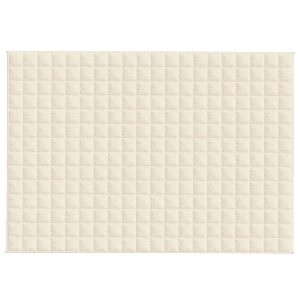 Coperta Ponderata Crema Chiaro 135x200 cm 6 kg Tessuto - homemem39