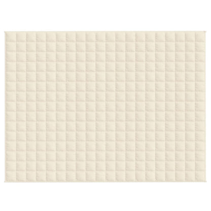 Coperta Ponderata Crema Chiaro 152x203 cm 7 kg Tessuto - homemem39