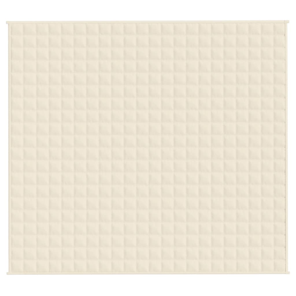 Coperta Ponderata Crema Chiaro 200x220 cm 9 kg Tessuto - homemem39