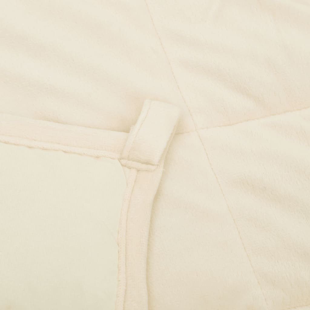 Coperta Ponderata Crema Chiaro 220x230 cm 15 kg Tessuto - homemem39