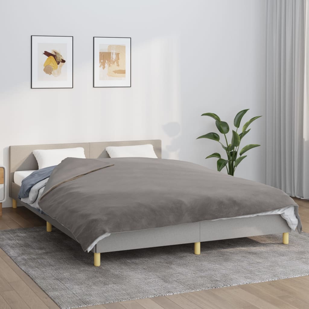 Coperta Ponderata con Copertura Grigio 200x220 cm 13 kg Tessuto - homemem39