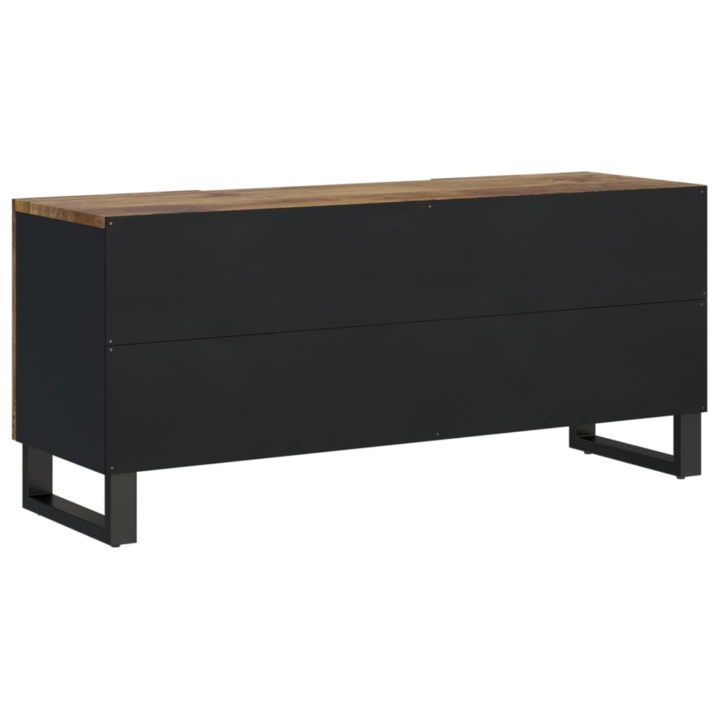 Mobile TV 105x33,5x46cm Legno Massello Mango Legno Multistrato - homemem39