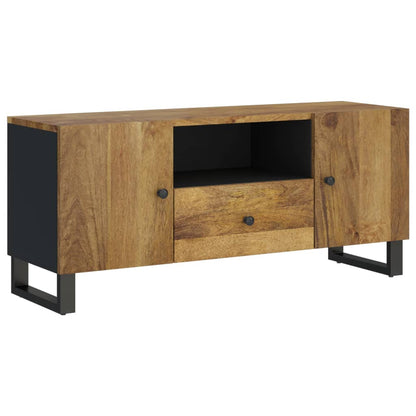 Mobile TV 105x33,5x46cm Legno Massello Mango Legno Multistrato - homemem39