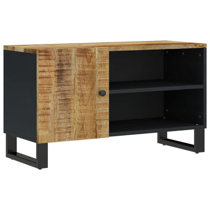 Mobile TV 80x33x46cm Legno Massello Mango e Legno Multistrato - homemem39