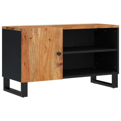 Mobile TV 80x33x46cm Legno Massello Acacia e Legno Multistrato - homemem39