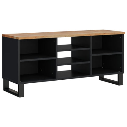 Mobile TV 100x33x46cm Legno Massello Acacia e Legno Multistrato - homemem39