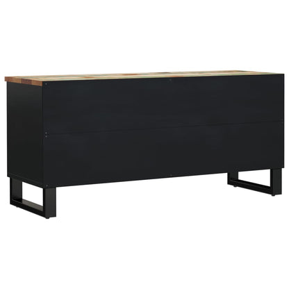 Mobile TV 100x33x46cm Legno Massello Recupero Legno Multistrato - homemem39