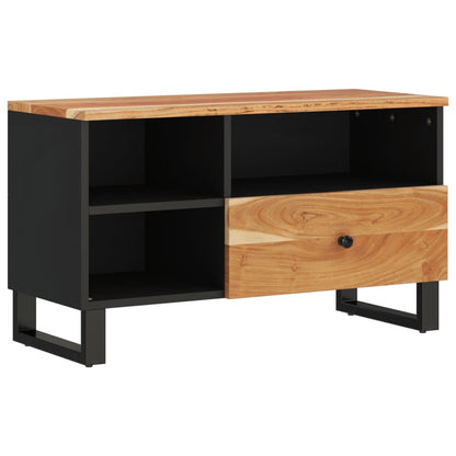 Mobile TV 80x33x46cm Legno Massello Acacia e Legno Multistrato - homemem39