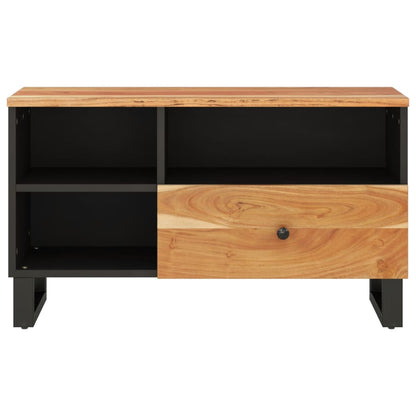 Mobile TV 80x33x46cm Legno Massello Acacia e Legno Multistrato - homemem39