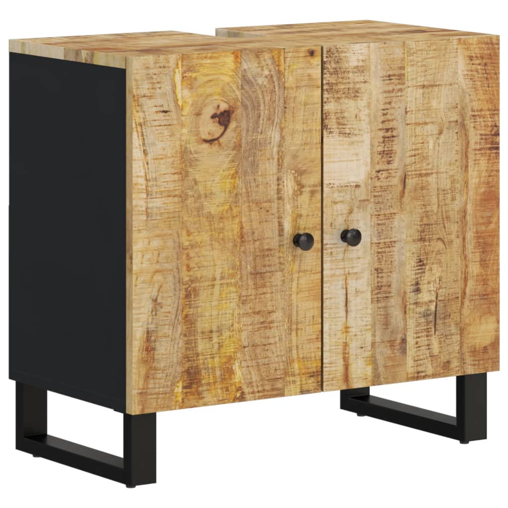 Mobile Lavabo 62x33x58cm Legno Massello Mango Legno Multistrato - homemem39