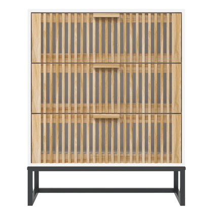 Credenza Bianca 60x30x75 cm in Legno Multistrato - homemem39