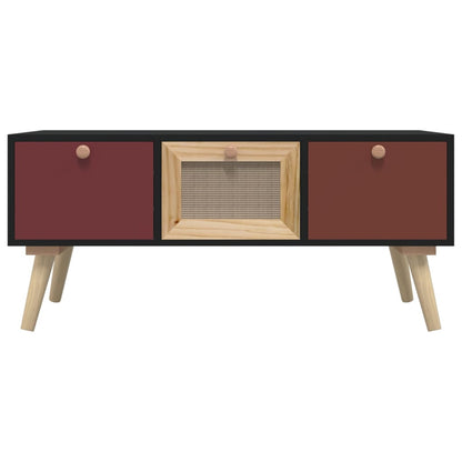 Tavolino da Salotto con Cassetti 80x40x35,5cm Legno Multistrato - homemem39