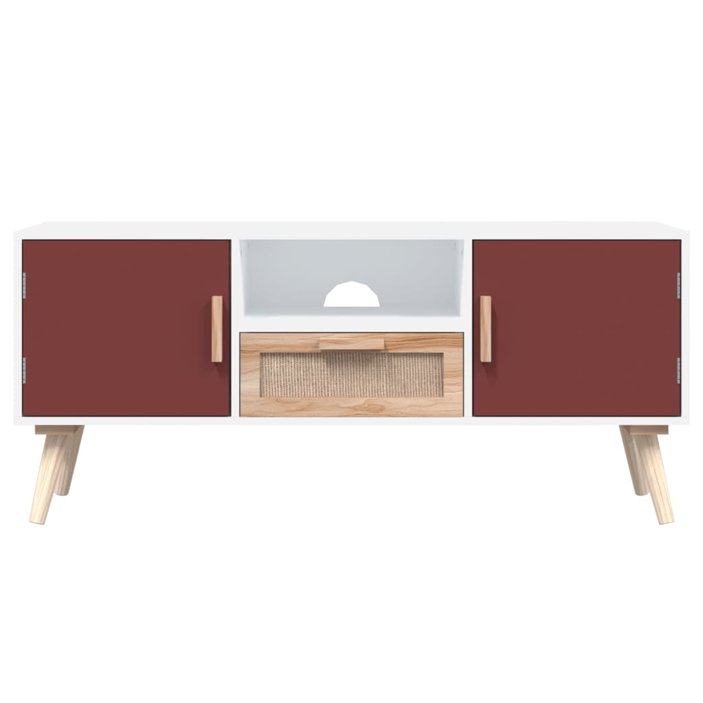 Mobile Porta TV con Ante 105x30x45 cm in Legno Multistrato - homemem39