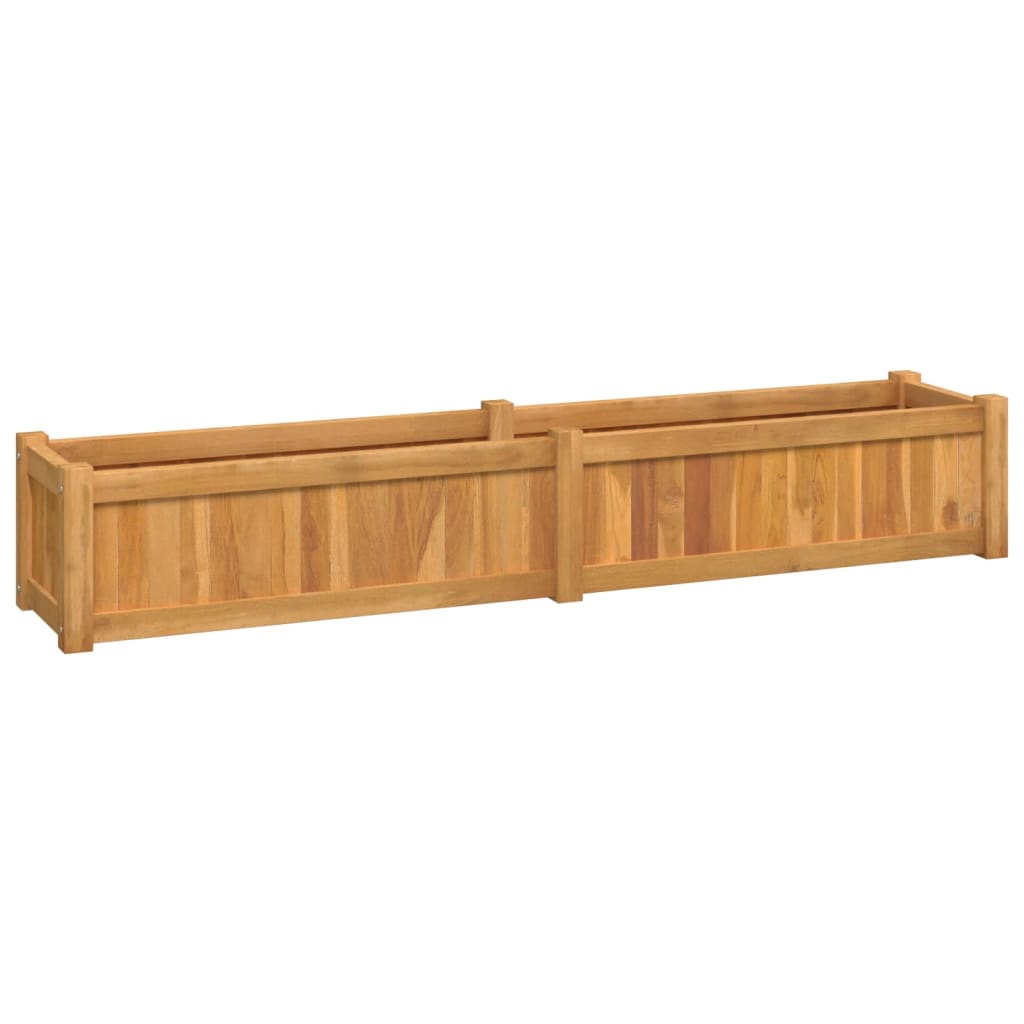 Letto Giardino Rialzato 150x30x25 cm Legno Massello di Teak - homemem39