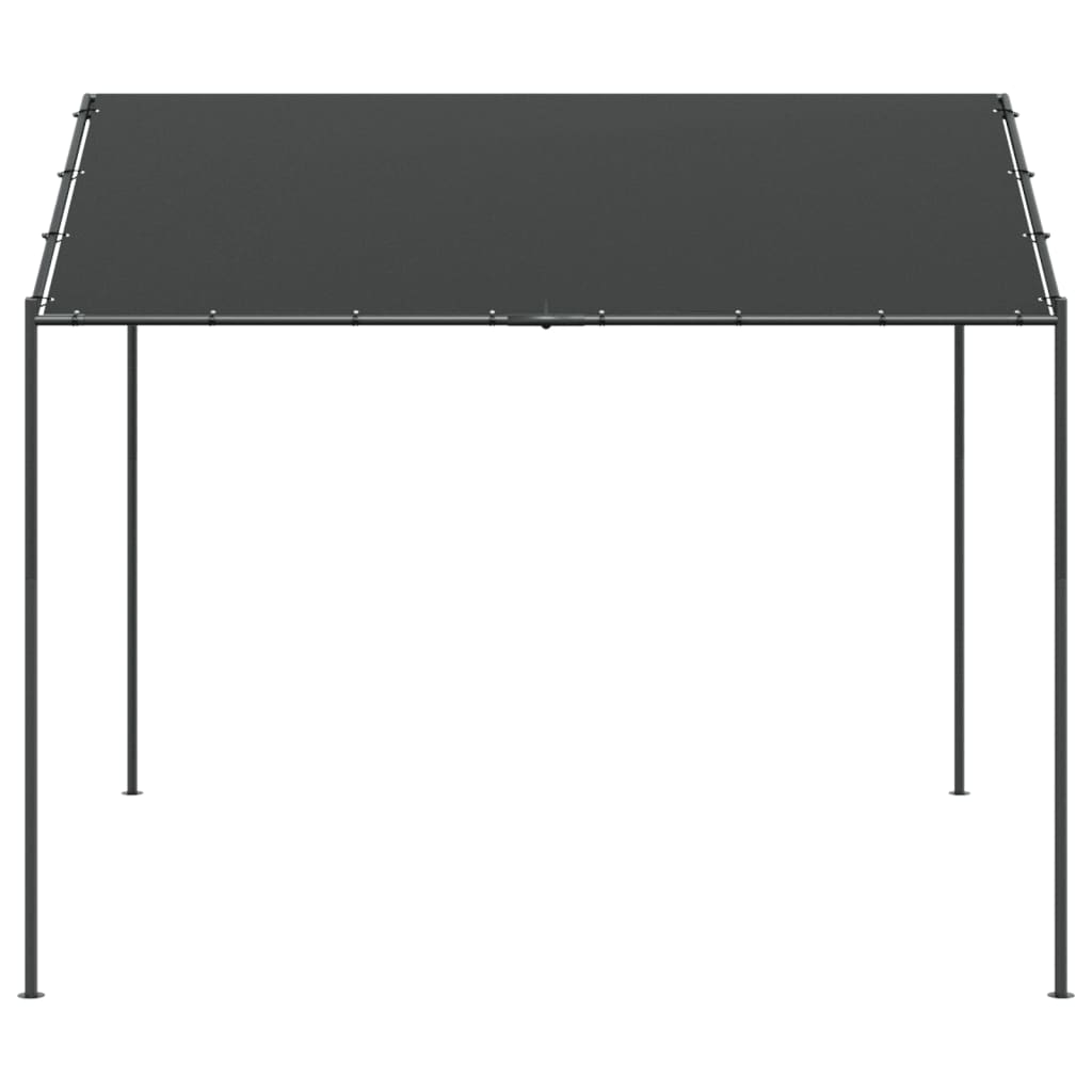 Tenda a Baldacchino Antracite 3x3 m in Acciaio e Tessuto - homemem39