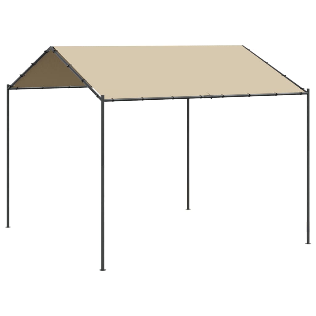 Tenda a Baldacchino Beige 3x3 m in Acciaio e Tessuto - homemem39