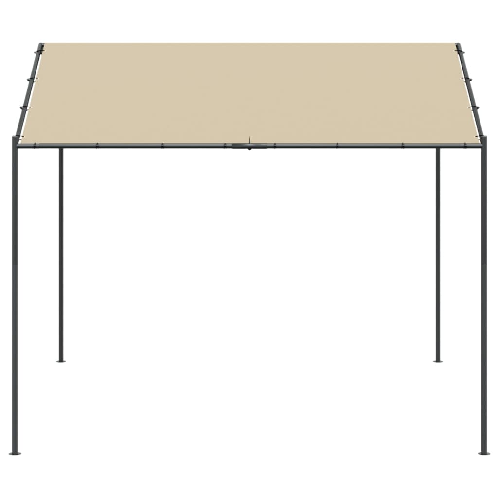 Tenda a Baldacchino Beige 3x3 m in Acciaio e Tessuto - homemem39