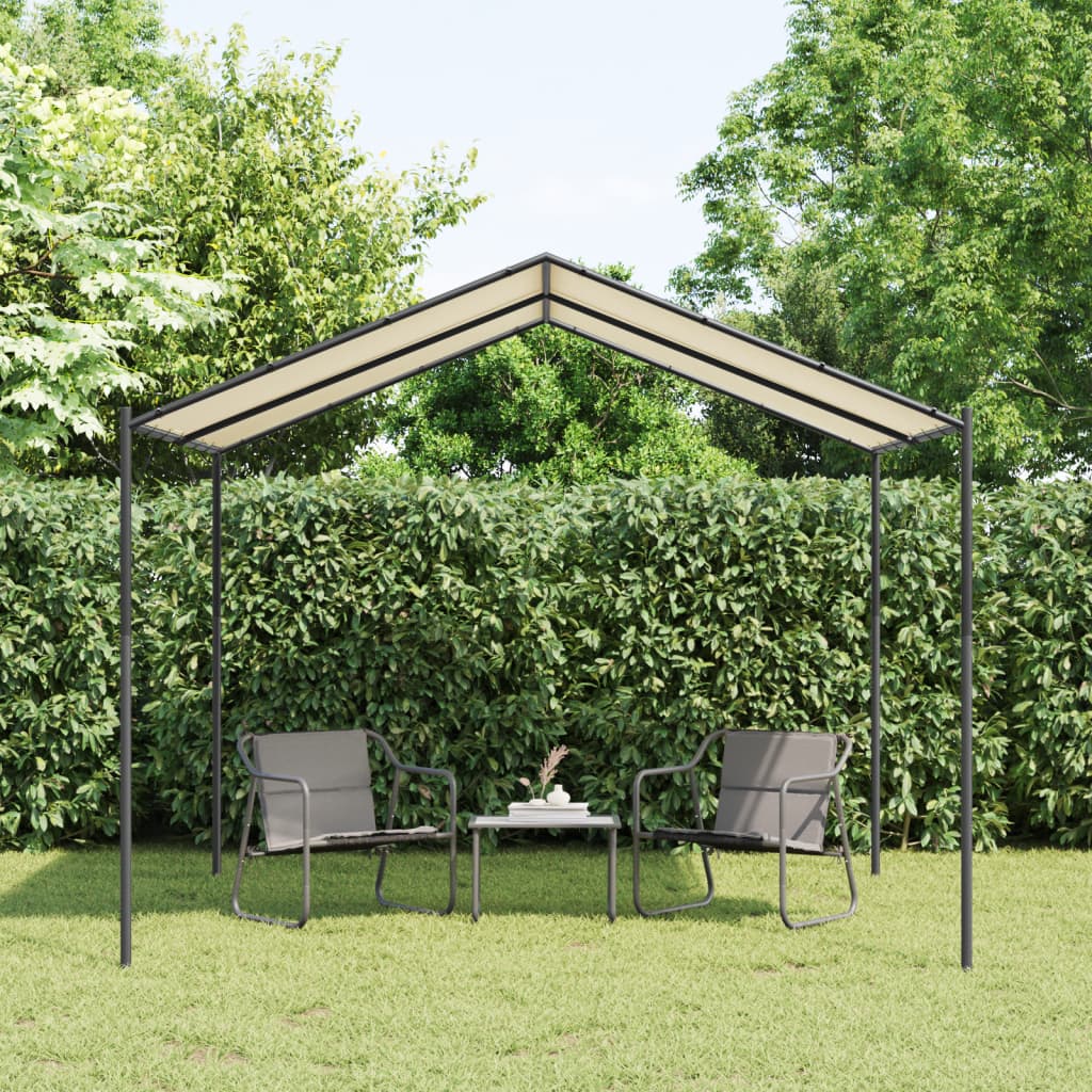 Tenda a Baldacchino Beige 3x3 m in Acciaio e Tessuto - homemem39