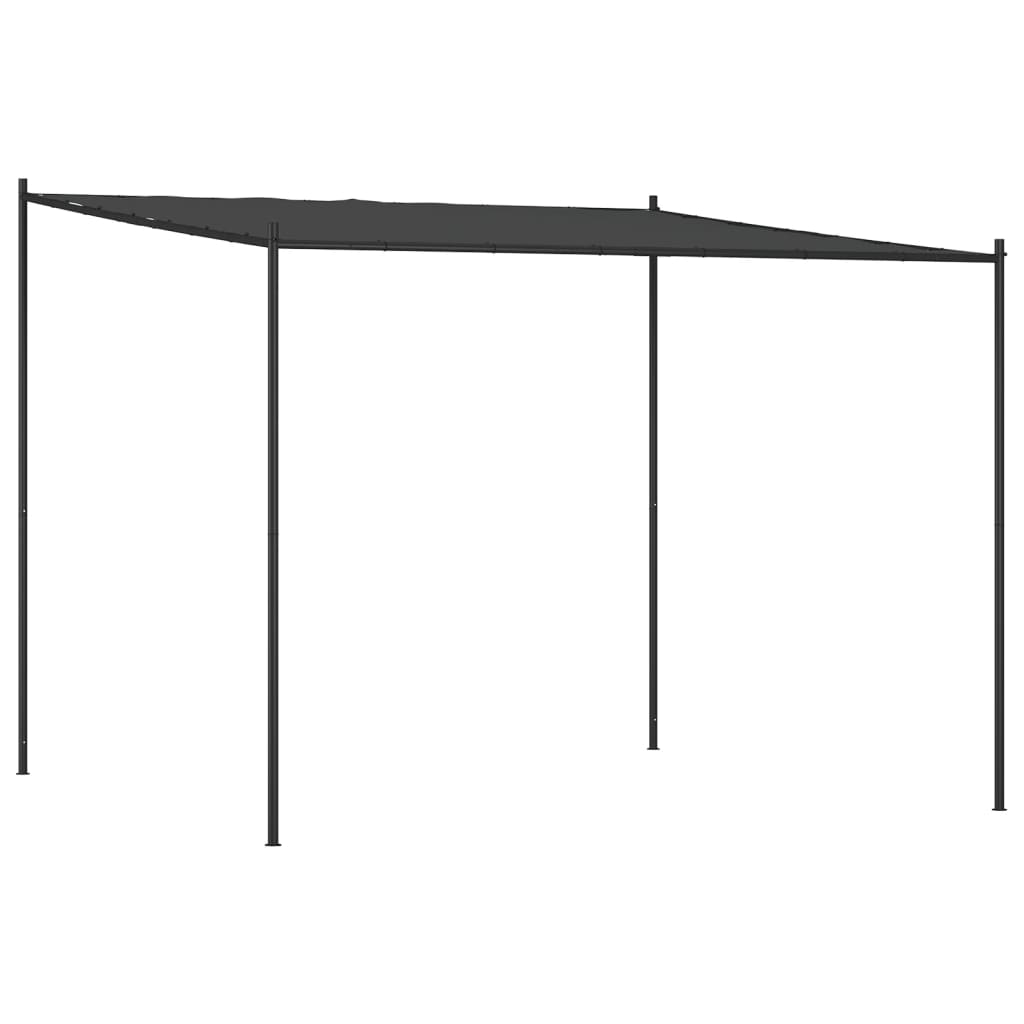 Gazebo Antracite 3x3 m 180 g/m² Tessuto e Acciaio - homemem39