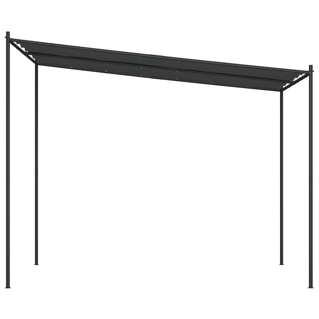 Gazebo Antracite 3x3 m 180 g/m² Tessuto e Acciaio - homemem39