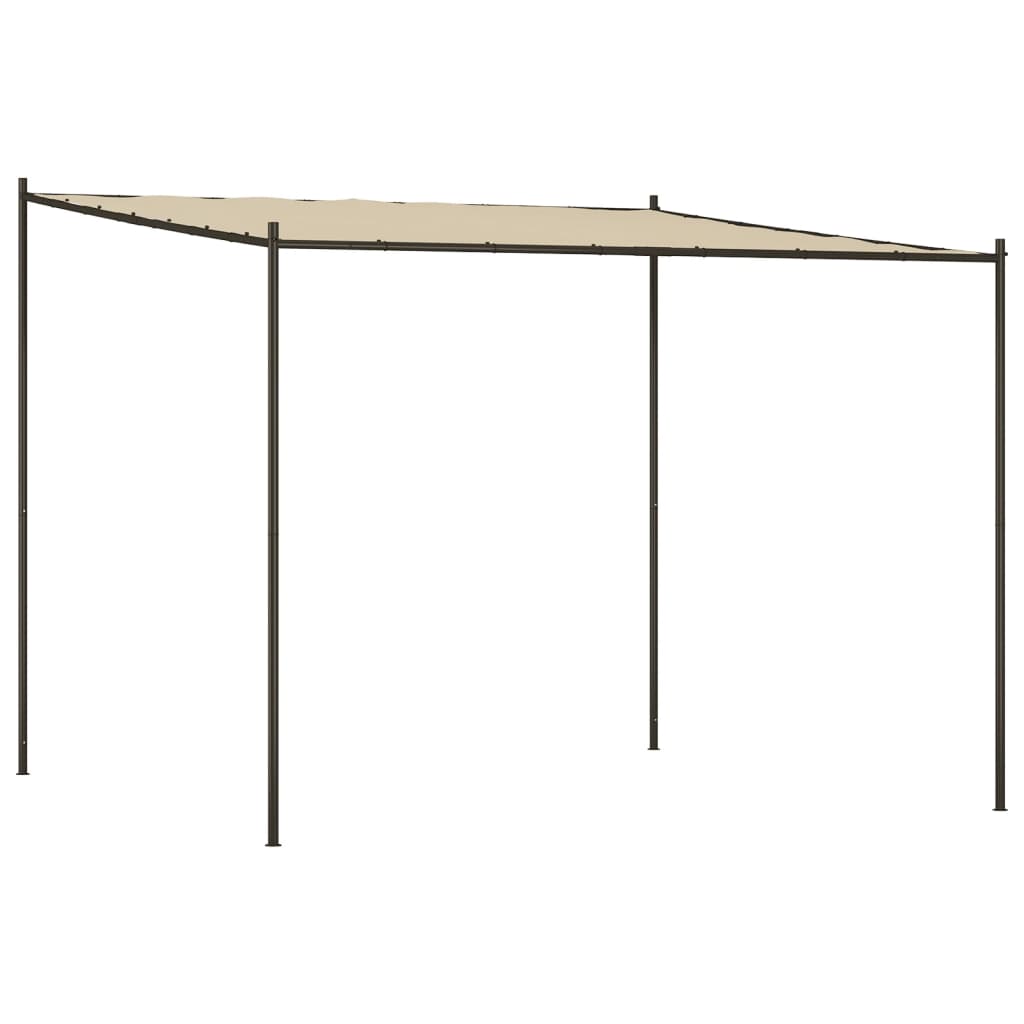 Gazebo Beige 3x3 m 180 g/m² Tessuto e Acciaio - homemem39