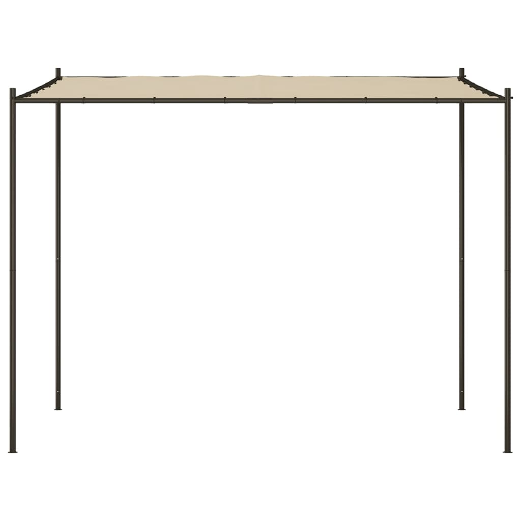 Gazebo Beige 3x3 m 180 g/m² Tessuto e Acciaio - homemem39