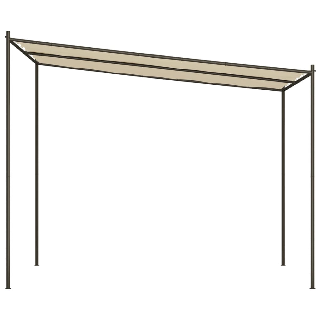 Gazebo Beige 3x3 m 180 g/m² Tessuto e Acciaio - homemem39