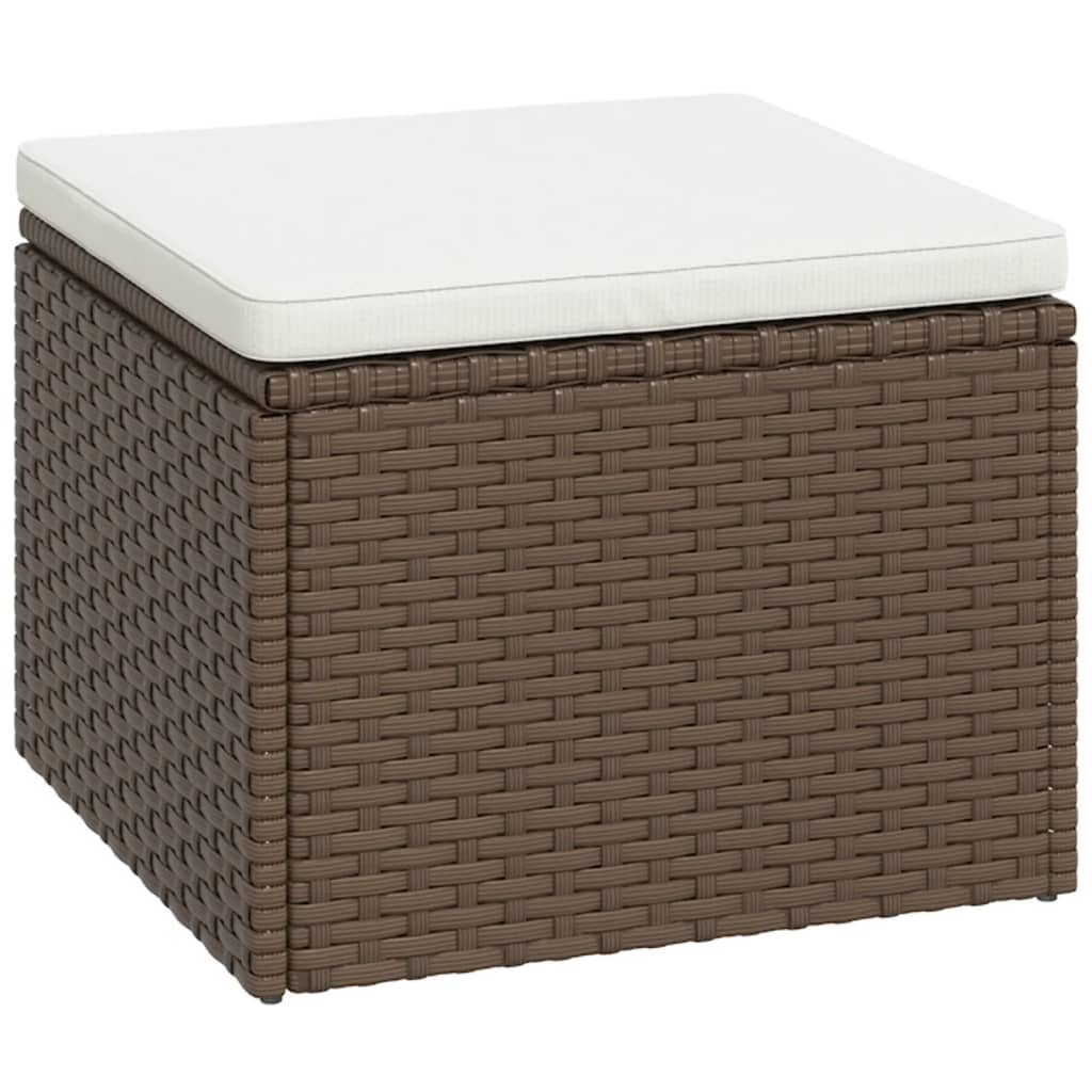 Set Mobili da Giardino Marrone in Polyrattan - homemem39