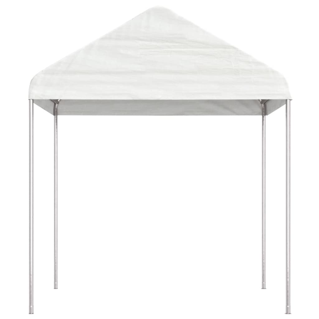 Gazebo con Tetto Bianco 2,28x2,23x2,69 m in Polietilene - homemem39