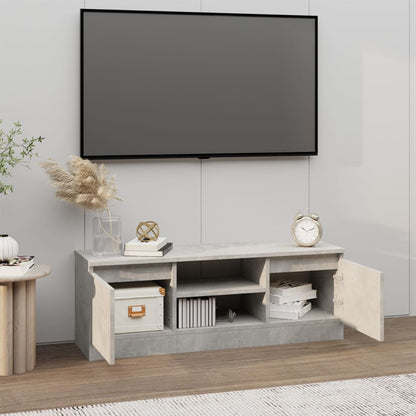 Mobile Porta TV con Anta Grigio Cemento 102x30x36 cm - homemem39