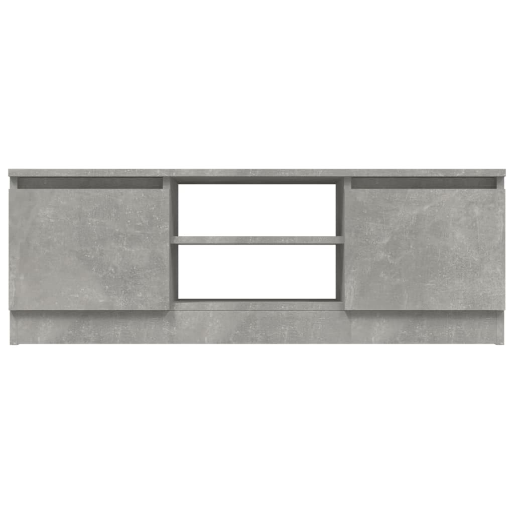 Mobile Porta TV con Anta Grigio Cemento 102x30x36 cm - homemem39