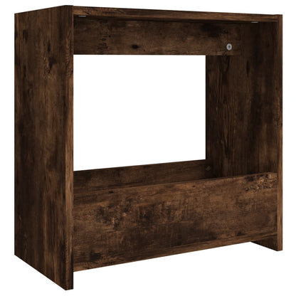 Tavolino Rovere Fumo 50x26x50 cm in Legno Multistrato - homemem39