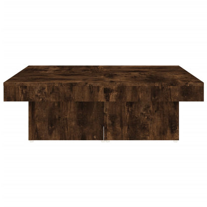 Tavolino da Salotto Rovere Fumo 90x90x28 cm Legno Multistrato - homemem39