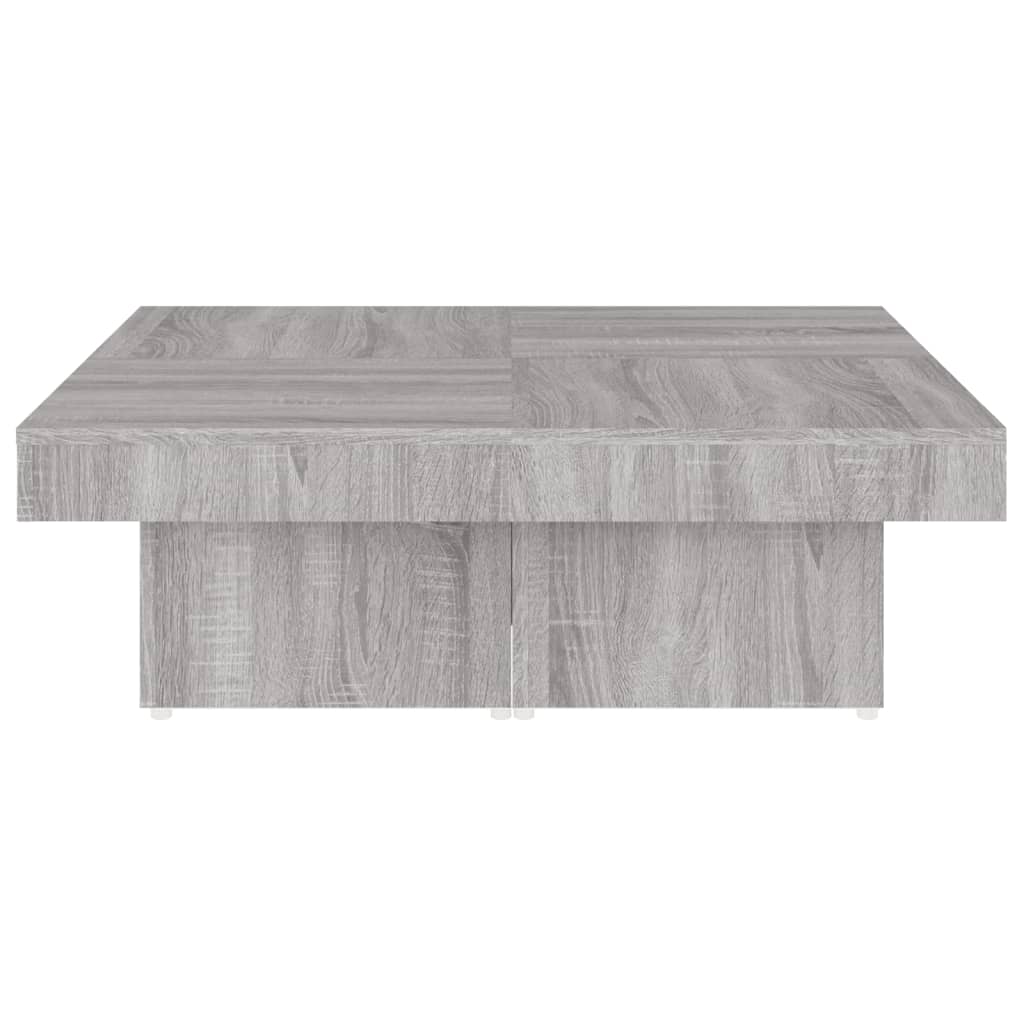 Tavolino da Salotto Grigio Sonoma 90x90x28 cm Legno Multistrato - homemem39
