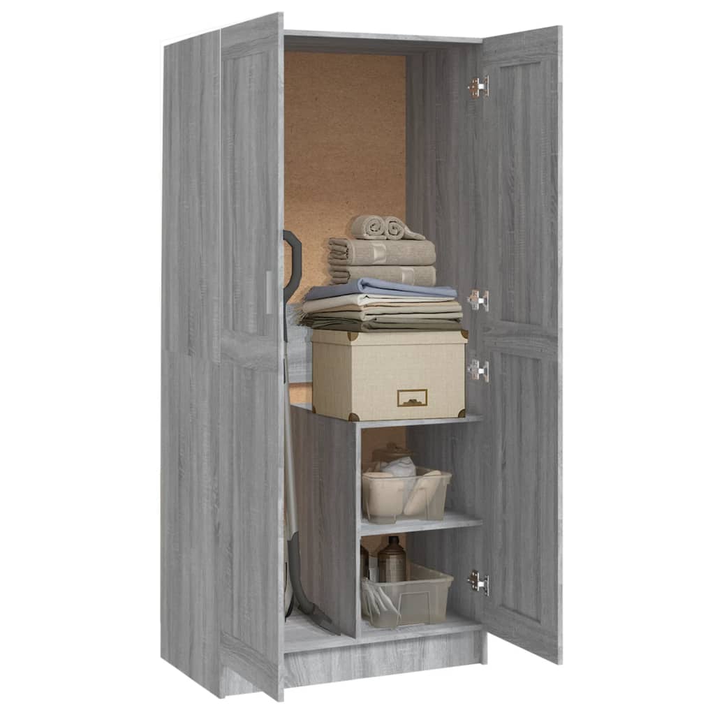 Armadio Grigio Sonoma 82,5x51,5x180 cm in Legno Multistrato - homemem39