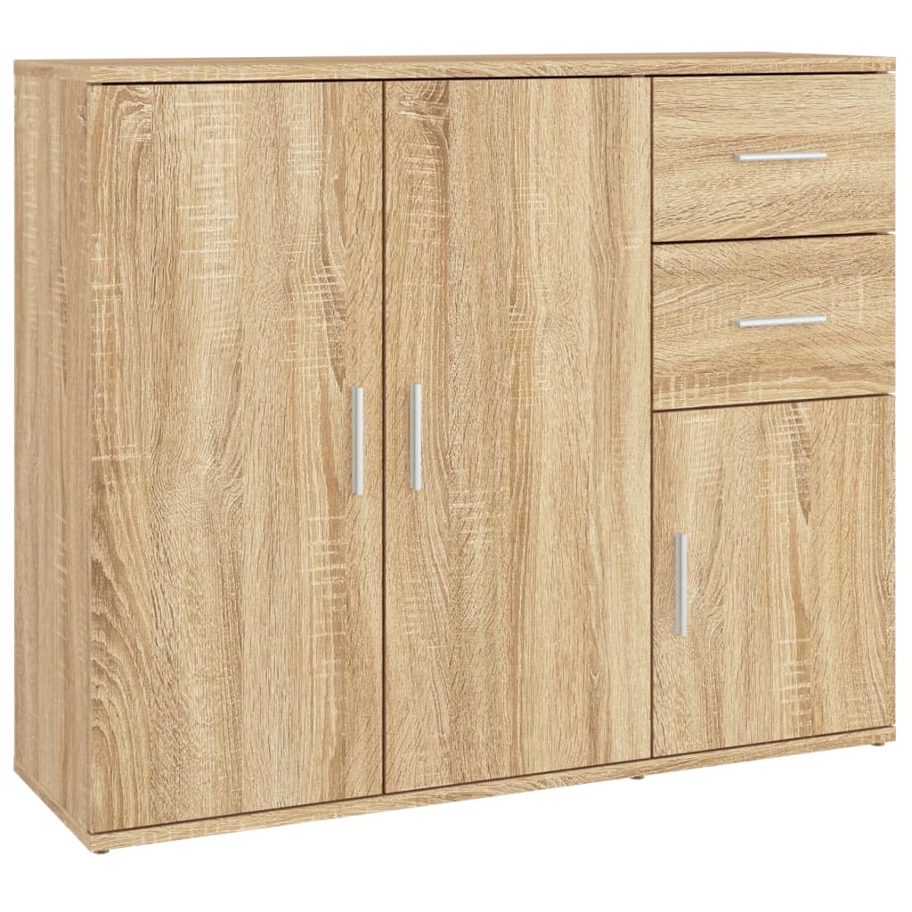 Credenza Rovere Sonoma 91x29,5x75 cm in Legno Multistrato - homemem39