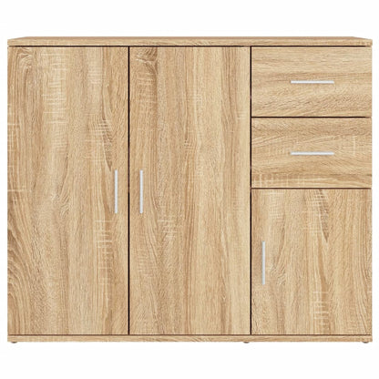 Credenza Rovere Sonoma 91x29,5x75 cm in Legno Multistrato - homemem39