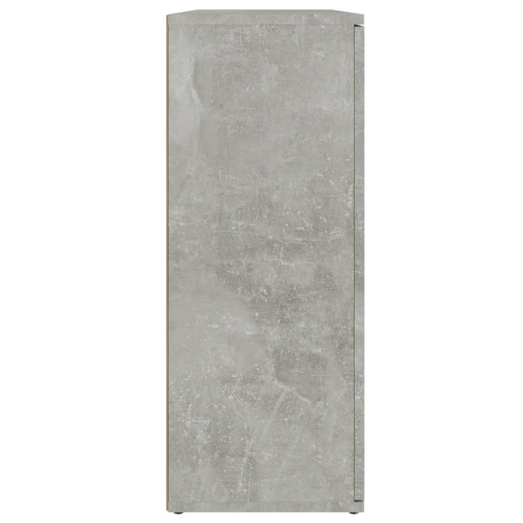 Credenza Grigio Cemento 91x29,5x75 cm in Legno Multistrato - homemem39