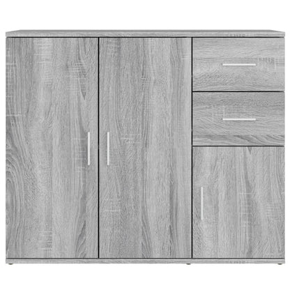 Credenza Grigio Sonoma 91x29,5x75 cm in Legno Multistrato - homemem39