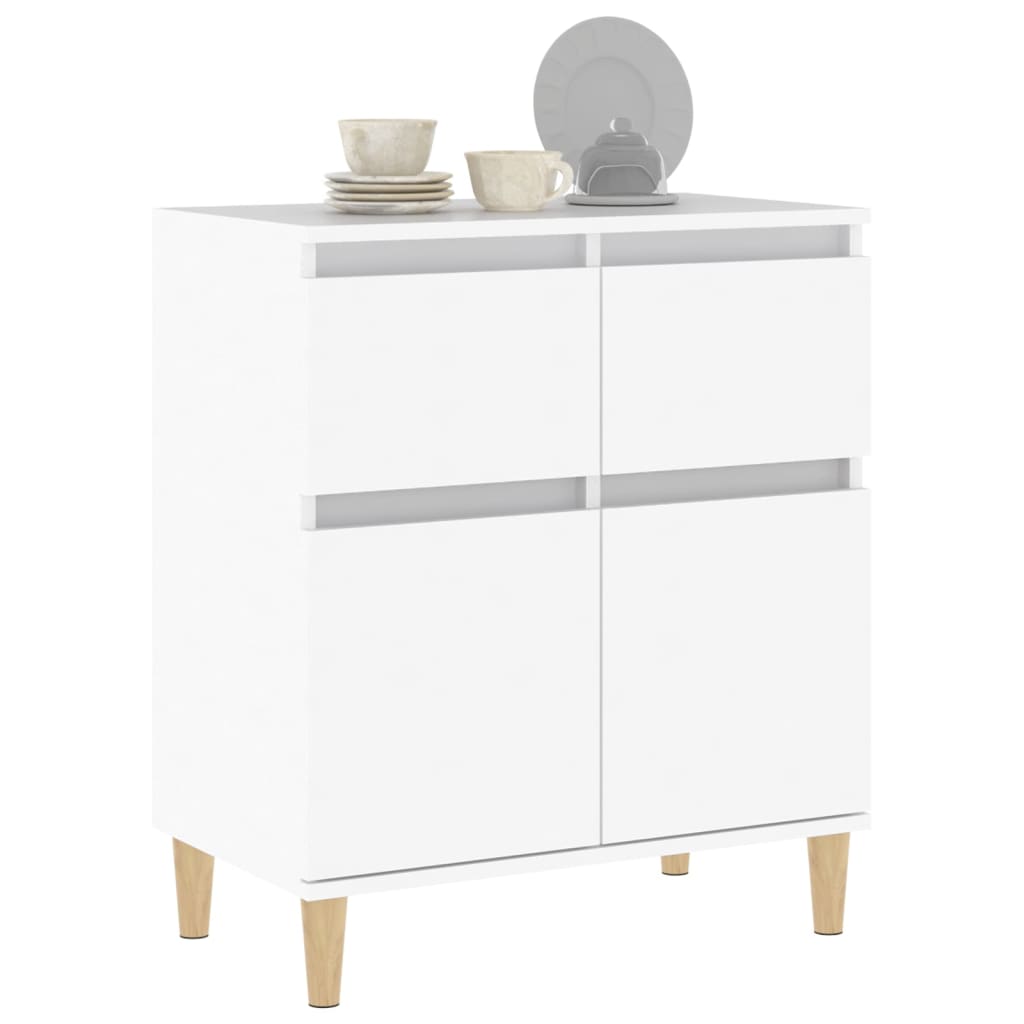 Credenza Bianca 60x35x70 cm in Legno Multistrato - homemem39