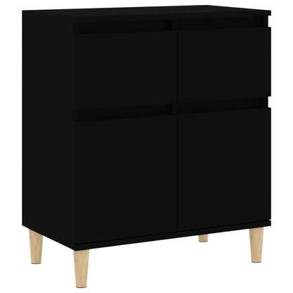 Credenza Nero 60x35x70 cm in Legno Multistrato - homemem39