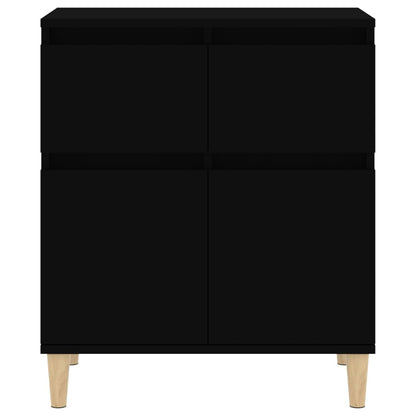 Credenza Nero 60x35x70 cm in Legno Multistrato - homemem39