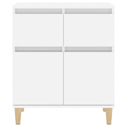 Credenza Bianco Lucido 60x35x70 cm in Legno Multistrato - homemem39