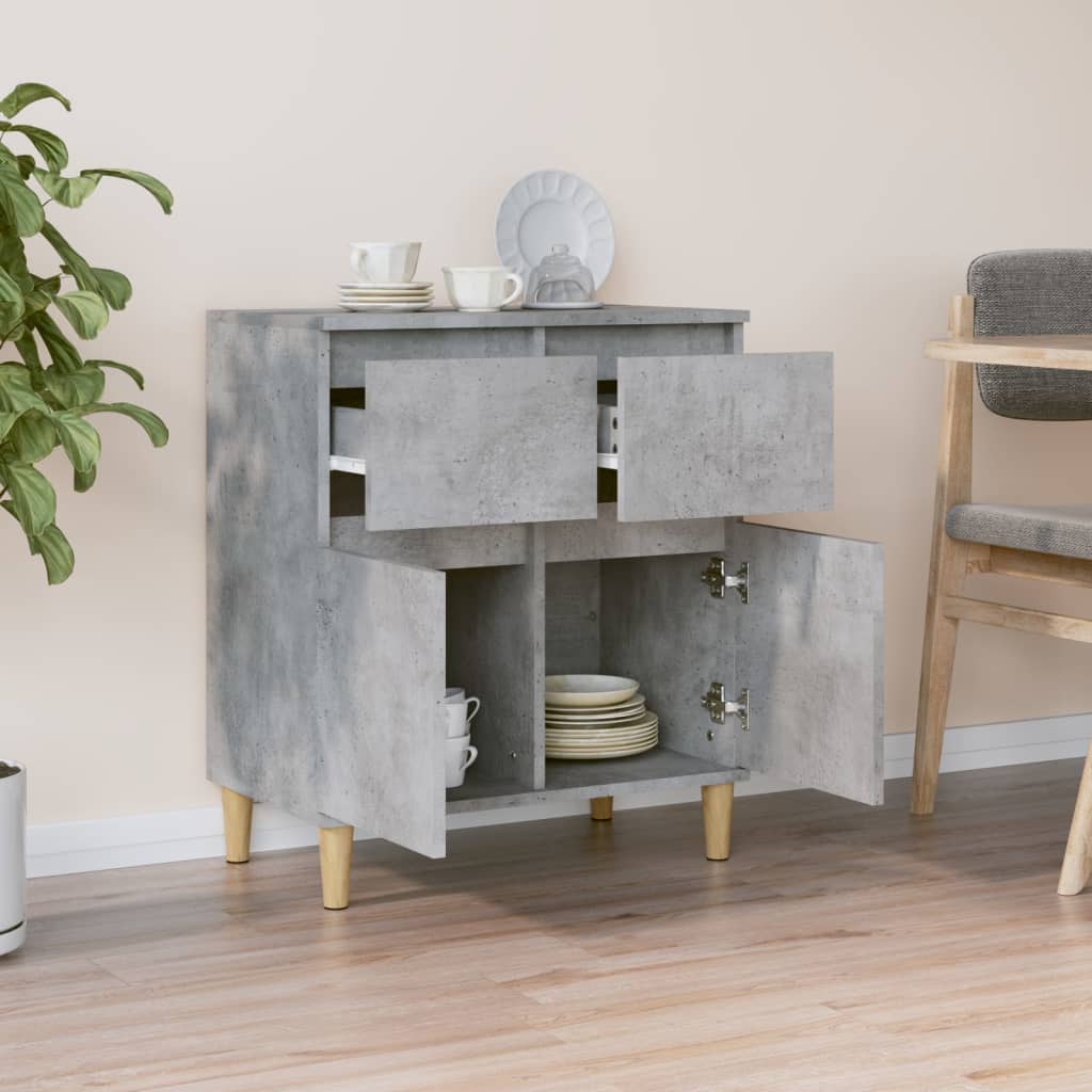 Credenza Grigio Cemento 60x35x70 cm in Legno Multistrato - homemem39