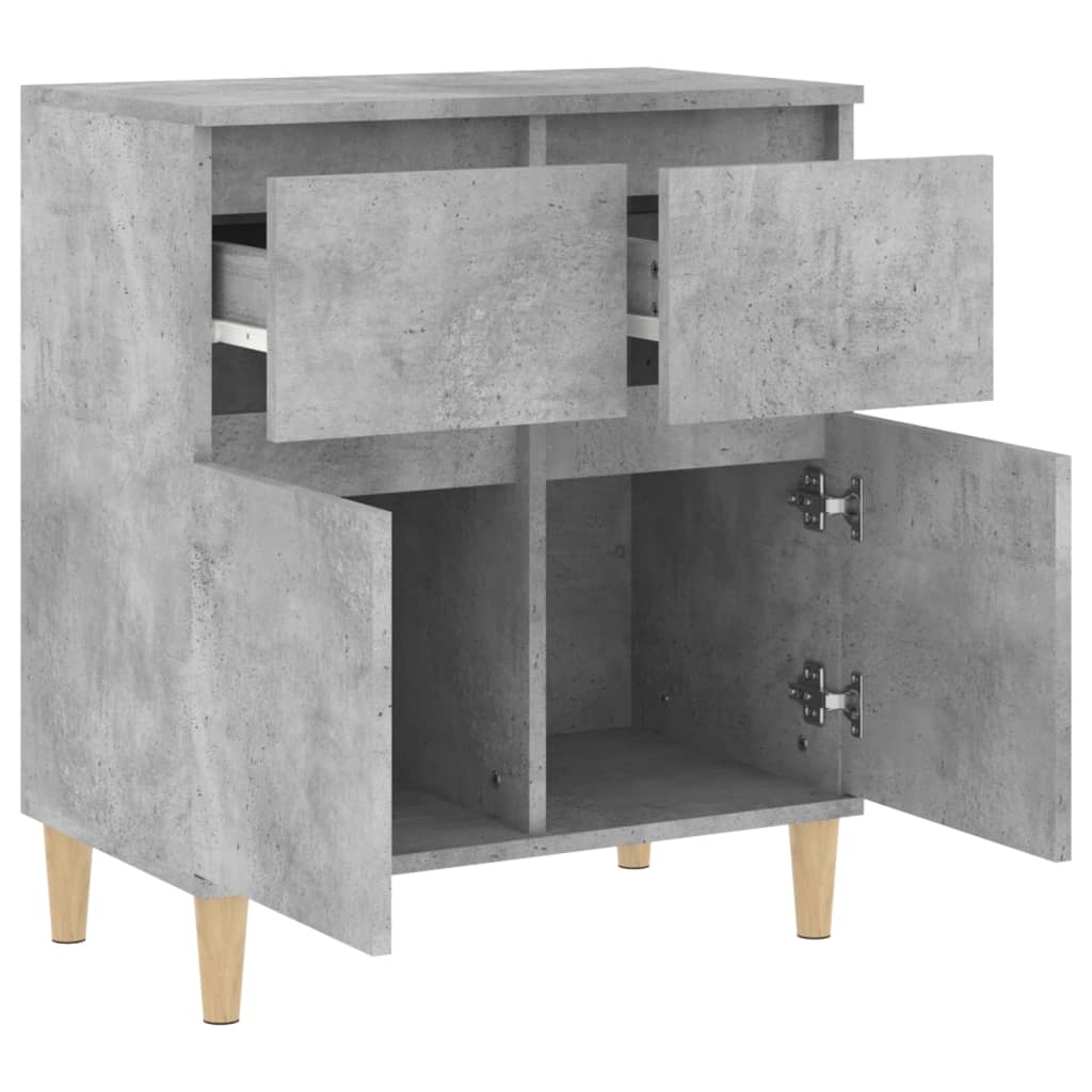 Credenza Grigio Cemento 60x35x70 cm in Legno Multistrato - homemem39