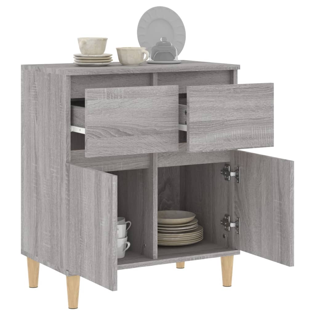 Credenza Grigio Sonoma 60x35x70 cm in Legno Multistrato - homemem39